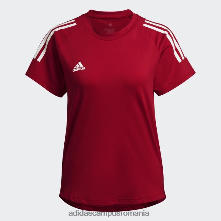 adidas campus romania tricou hilo roșu femei rosu alb J266N222654