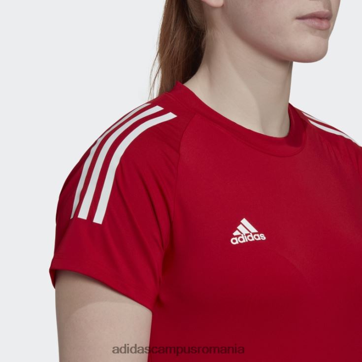 adidas campus romania tricou hilo roșu femei rosu alb J266N222654