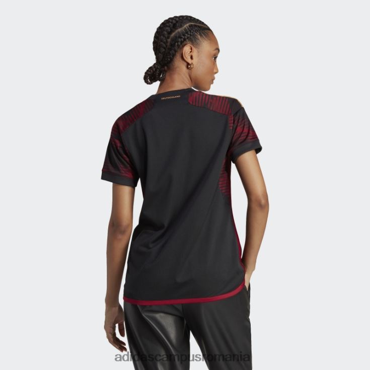 adidas campus romania tricou negru deplasare germania 22 femei negru J266N222891