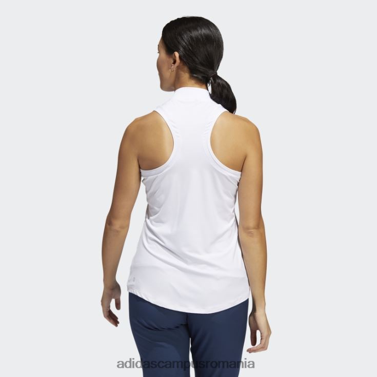 adidas campus romania tricou polo alb fără mâneci femei alb J266N222649