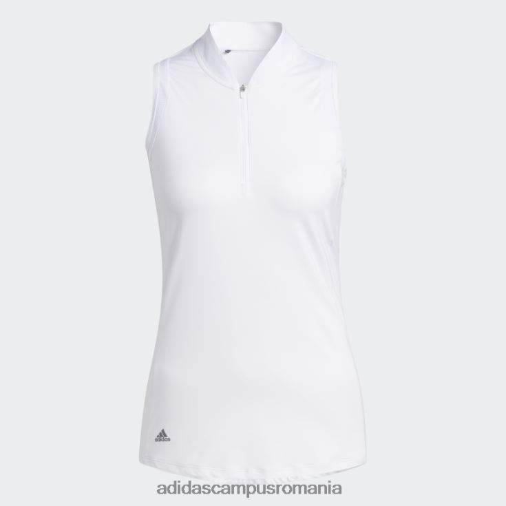 adidas campus romania tricou polo alb fără mâneci femei alb J266N222649