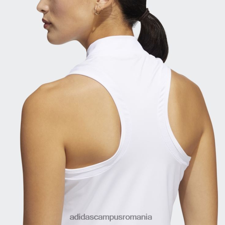 adidas campus romania tricou polo alb fără mâneci femei alb J266N222649