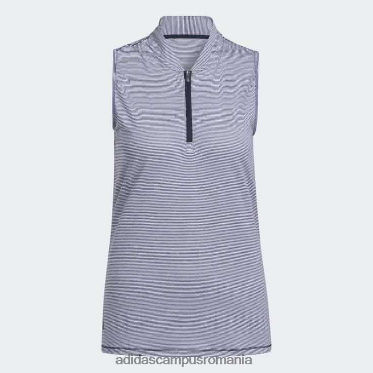adidas campus romania tricou polo de golf fără mâneci otoman în două culori bleumarin femei bleumarin/alb J266N222906