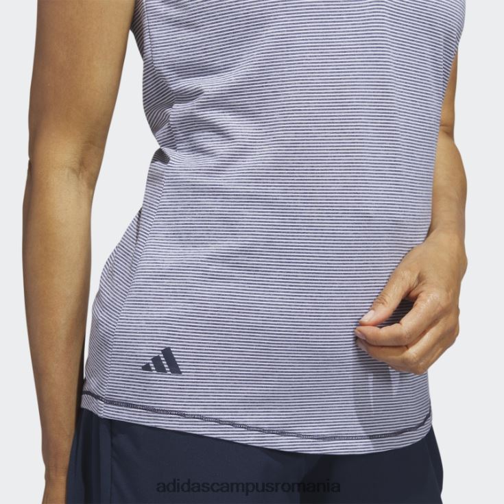 adidas campus romania tricou polo de golf fără mâneci otoman în două culori bleumarin femei bleumarin/alb J266N222906