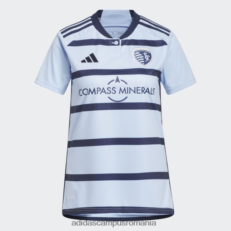 adidas campus romania tricou sporting Kansas City 23/24 acasă, albastru strălucitor femei albastru strălucitor/indigo noapte J266N222904