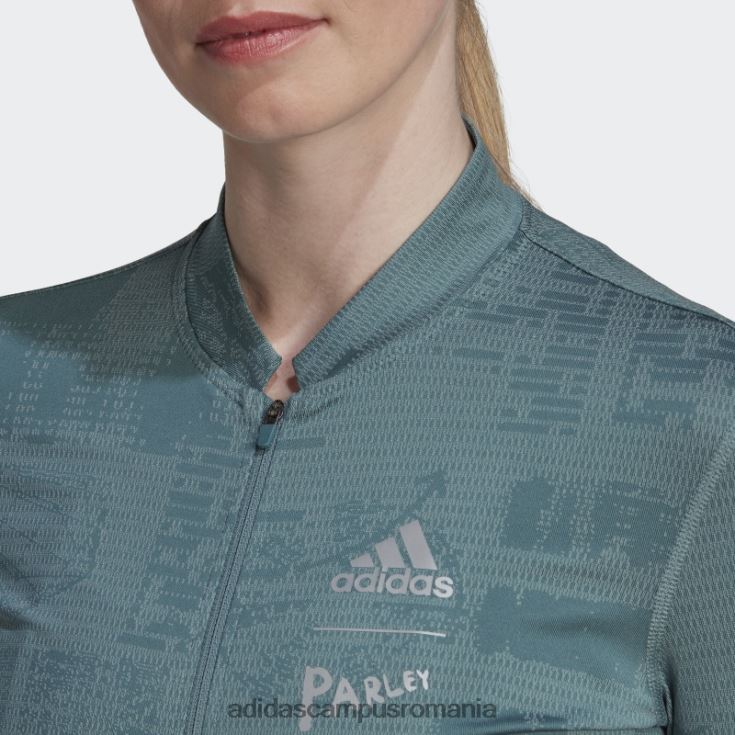 adidas campus romania tricoul ciclism cu mânecă scurtă parley hazy emerald adidas femei smarald neclar J266N222872