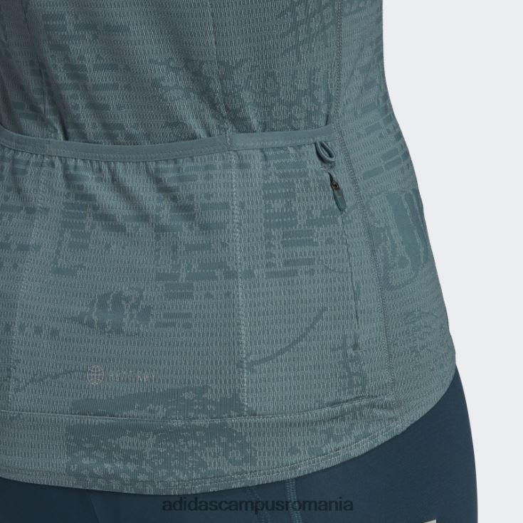 adidas campus romania tricoul ciclism cu mânecă scurtă parley hazy emerald adidas femei smarald neclar J266N222872