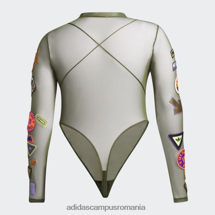 adidas campus romania Body cu plasă electrică din pin light (mărime plus) femei pin J266N223254