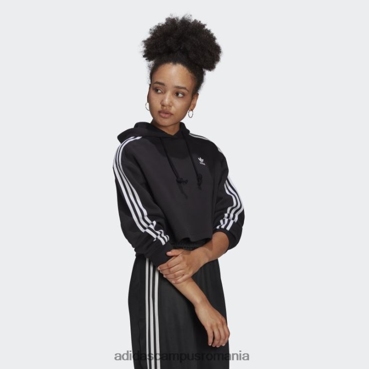 adidas campus romania adicolor classics crop hanorac negru femei negru J266N223005