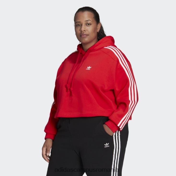 adidas campus romania hanorac adicolor clasics (plus size) roșu adidas femei roșu J266N223094