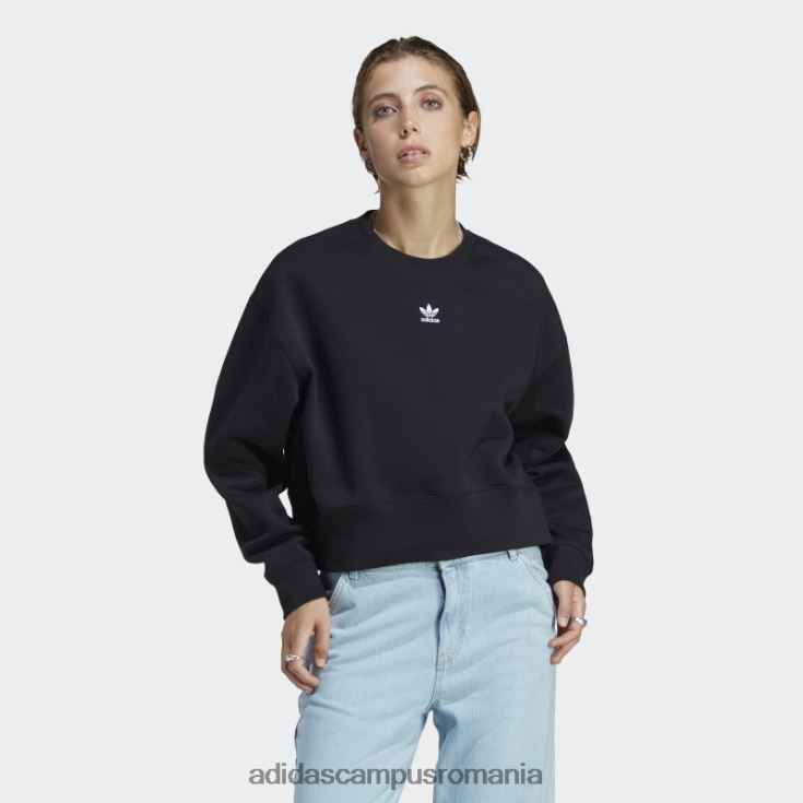 adidas campus romania hanorac adicolor essentials crew negru femei negru J266N223065