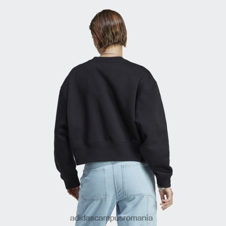adidas campus romania hanorac adicolor essentials crew negru femei negru J266N223065