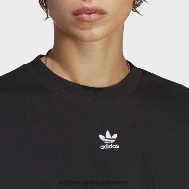 adidas campus romania hanorac adicolor essentials crew negru femei negru J266N223065