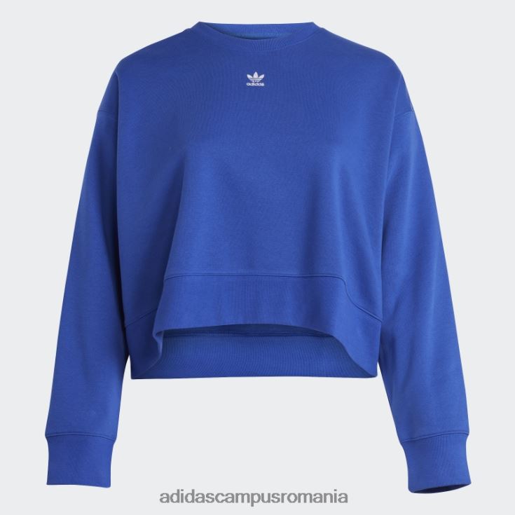 adidas campus romania hanorac adicolor essentials crew (plus size) albastru adidas femei albastru J266N223046