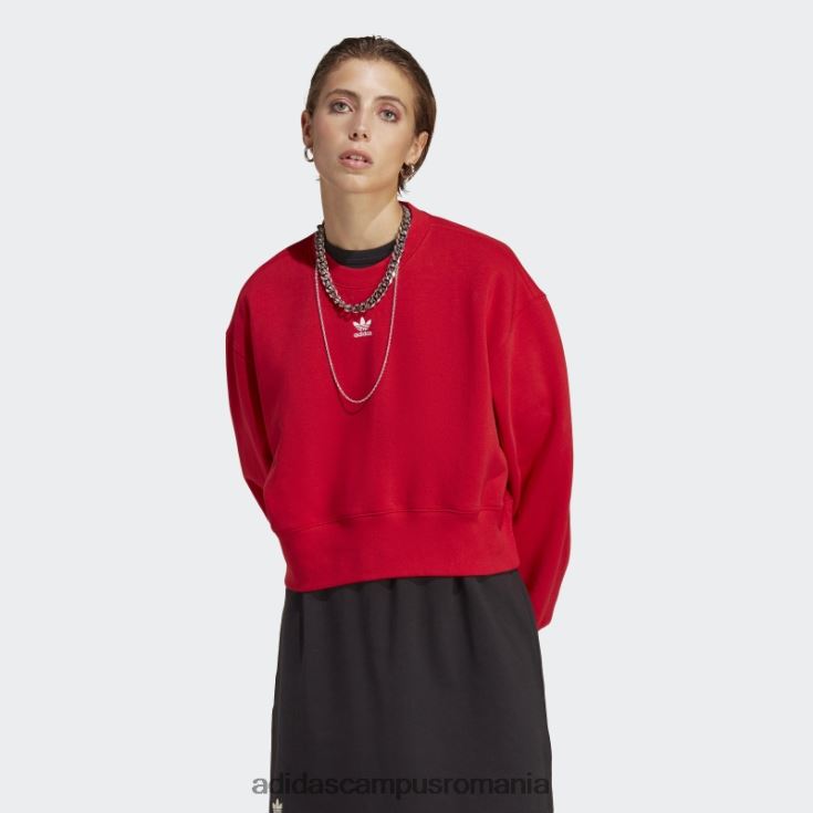 adidas campus romania hanorac adicolor essentials crew stacojiu adidas femei stacojiu J266N223058