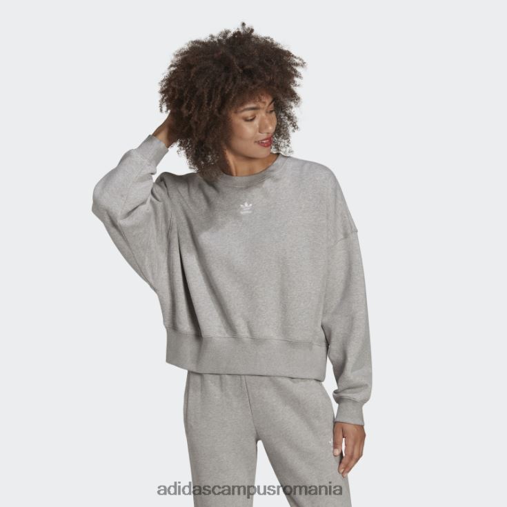 adidas campus romania hanorac adicolor essentials fleece gri mediu adidas femei gri mediu J266N223160