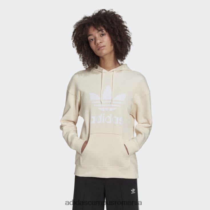 adidas campus romania hanorac adicolor trefoil alb femei alb J266N222993