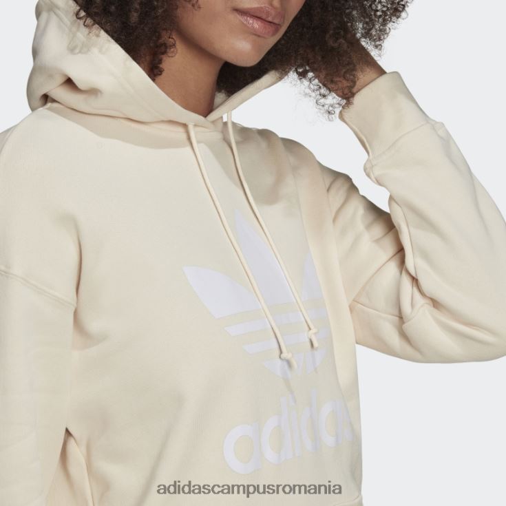 adidas campus romania hanorac adicolor trefoil alb femei alb J266N222993