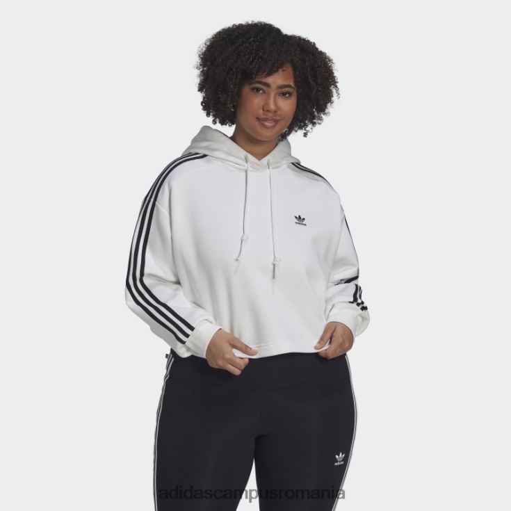 adidas campus romania hanorac alb adicolor classics (mărime plus) femei alb J266N223045