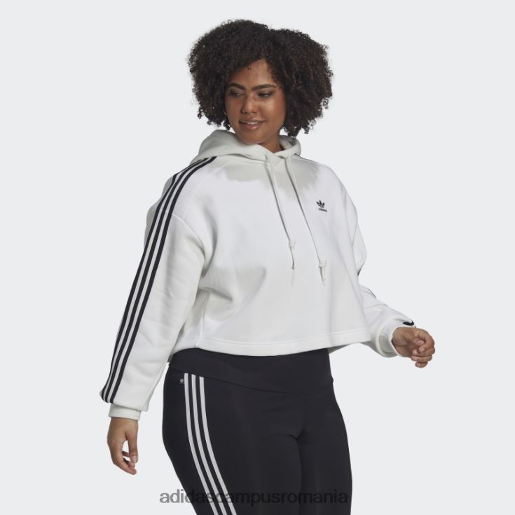 adidas campus romania hanorac alb adicolor classics (mărime plus) femei alb J266N223045