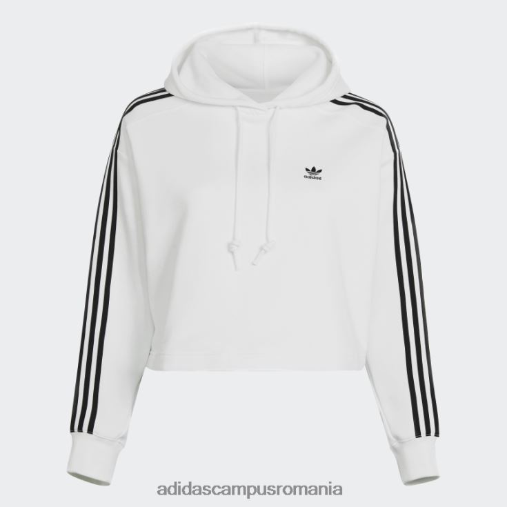 adidas campus romania hanorac alb adicolor classics (mărime plus) femei alb J266N223045
