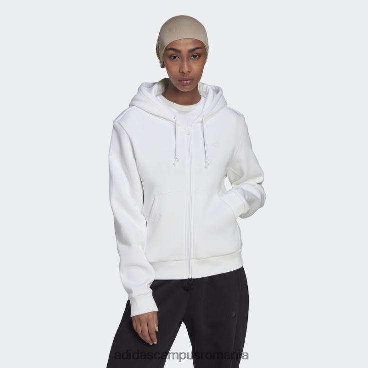 adidas campus romania hanorac alb cu fermoar din lână all szn femei alb J266N223200