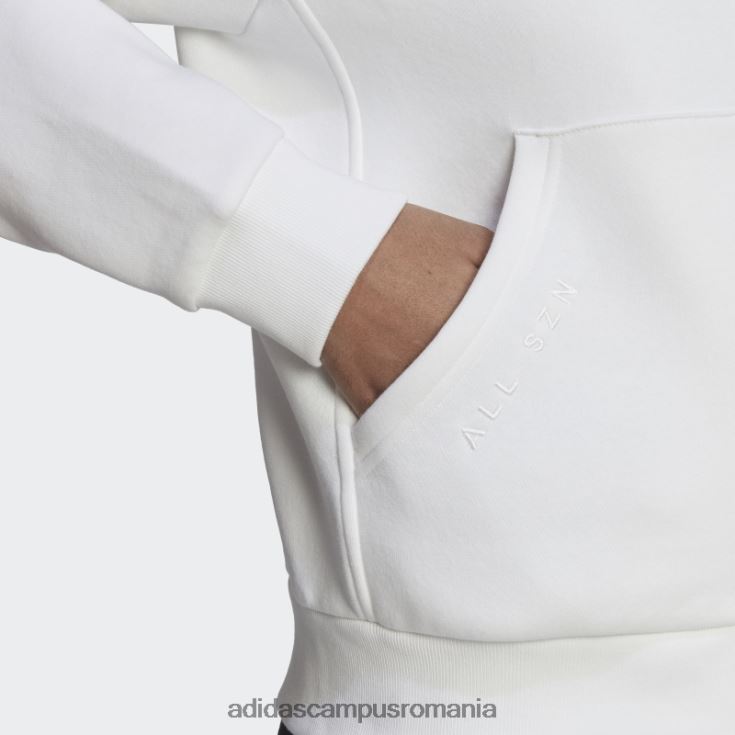 adidas campus romania hanorac alb cu fermoar din lână all szn femei alb J266N223200