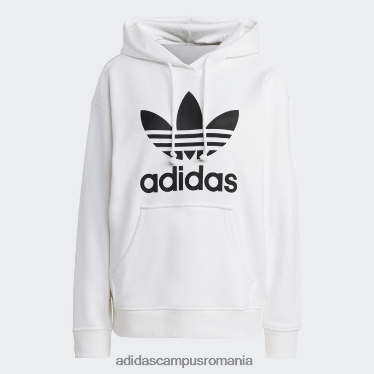 adidas campus romania hanorac alb trefoil femei alb J266N223093
