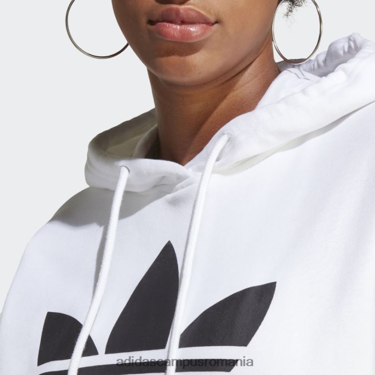 adidas campus romania hanorac alb trefoil femei alb J266N223093