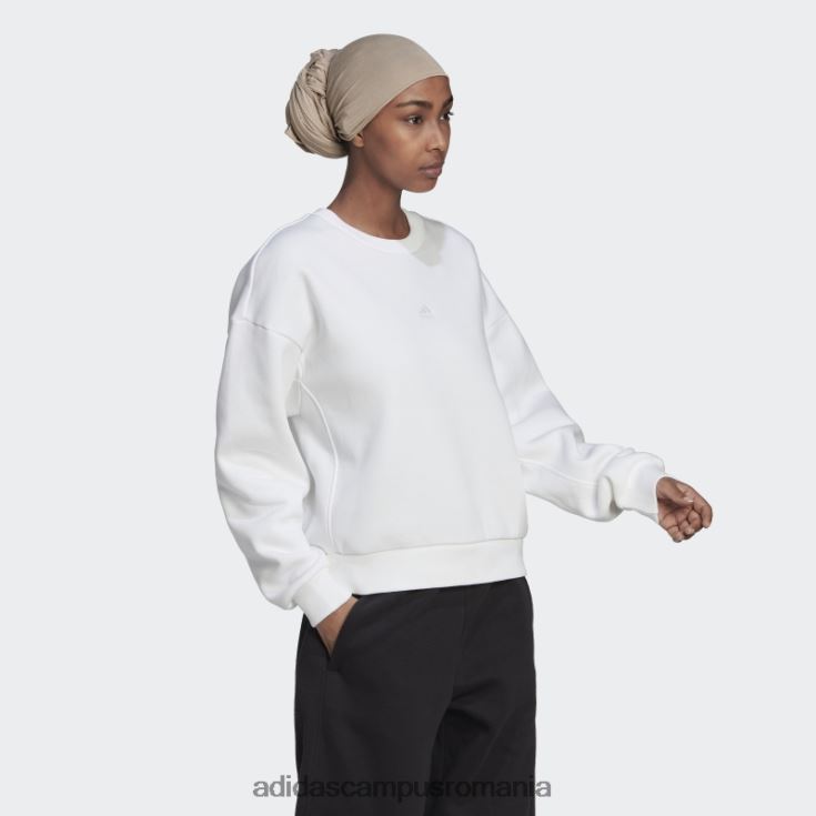 adidas campus romania hanorac all szn fleece alb adidas femei alb J266N223202