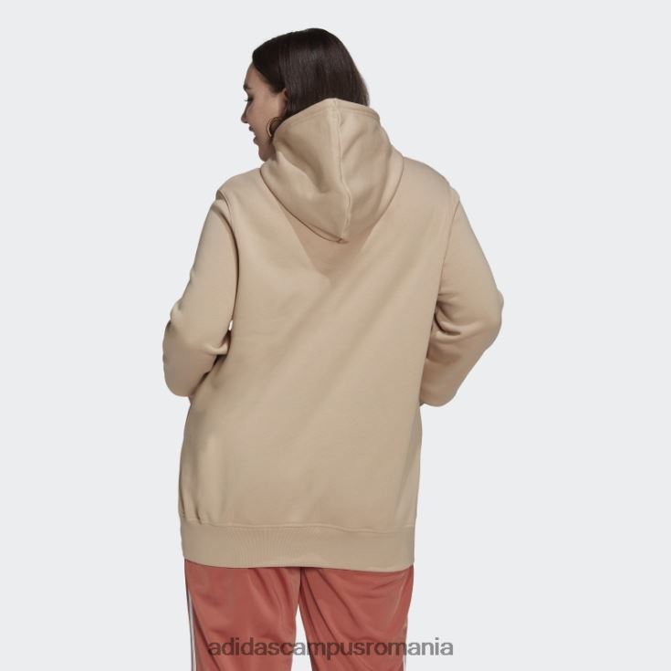 adidas campus romania hanorac bej adicolor essentials (mărime plus) femei bej J266N223032