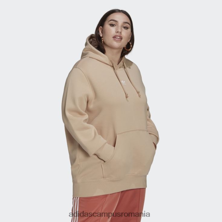 adidas campus romania hanorac bej adicolor essentials (mărime plus) femei bej J266N223032