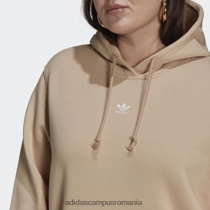adidas campus romania hanorac bej adicolor essentials (mărime plus) femei bej J266N223032