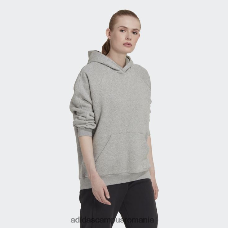 adidas campus romania hanorac boyfriend gri mediu all szn fleece femei gri mediu J266N223207