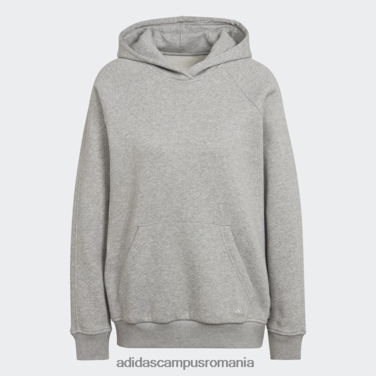 adidas campus romania hanorac boyfriend gri mediu all szn fleece femei gri mediu J266N223207