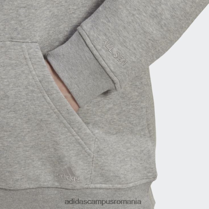 adidas campus romania hanorac boyfriend gri mediu all szn fleece femei gri mediu J266N223207