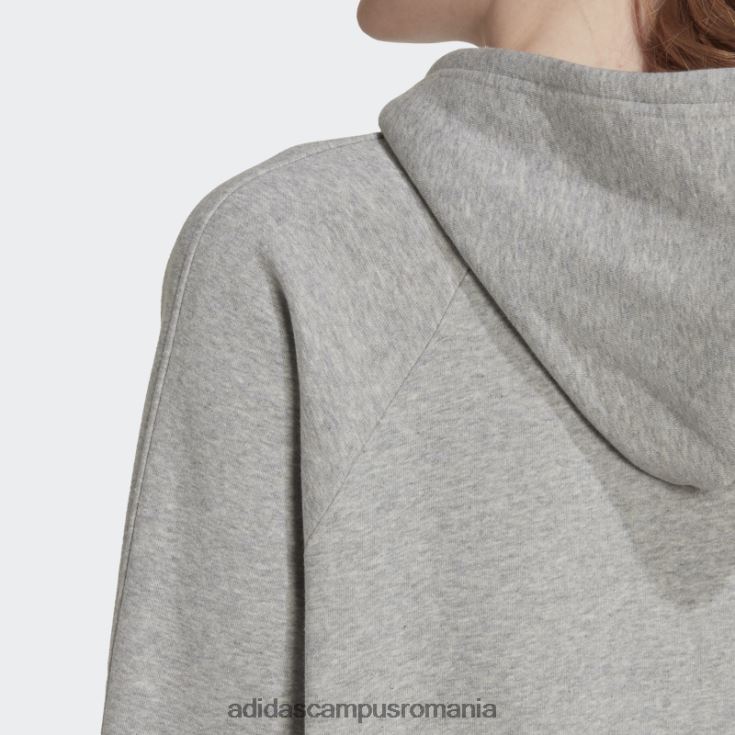 adidas campus romania hanorac boyfriend gri mediu all szn fleece femei gri mediu J266N223207
