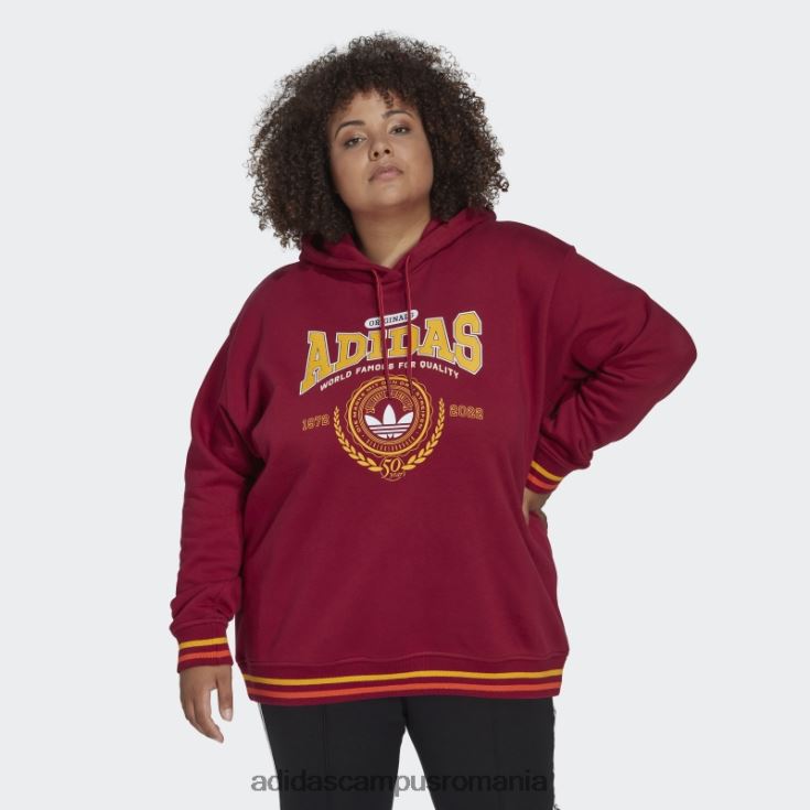 adidas campus romania hanorac burgundy hot originals clasa 72 (plus mărime) femei Burgundia J266N223172