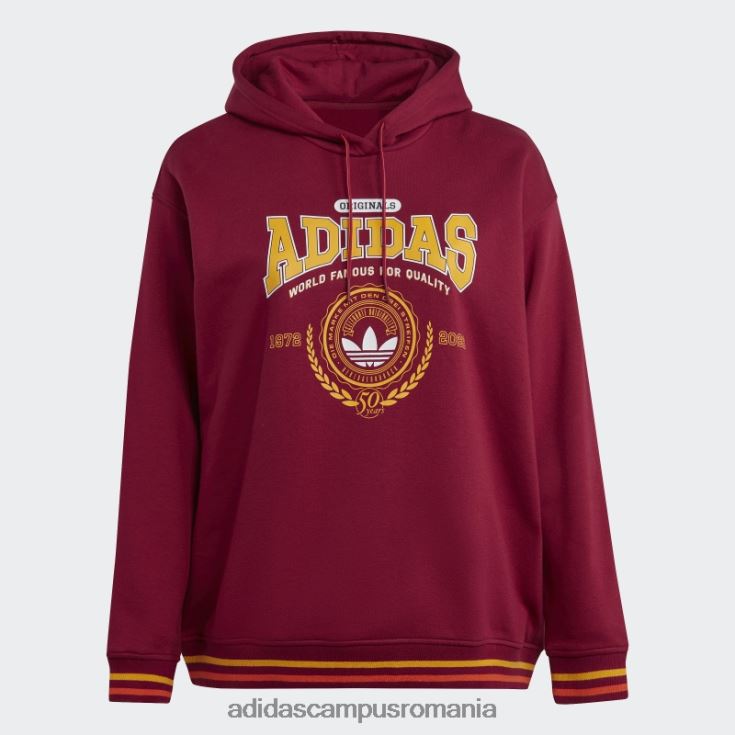 adidas campus romania hanorac burgundy hot originals clasa 72 (plus mărime) femei Burgundia J266N223172