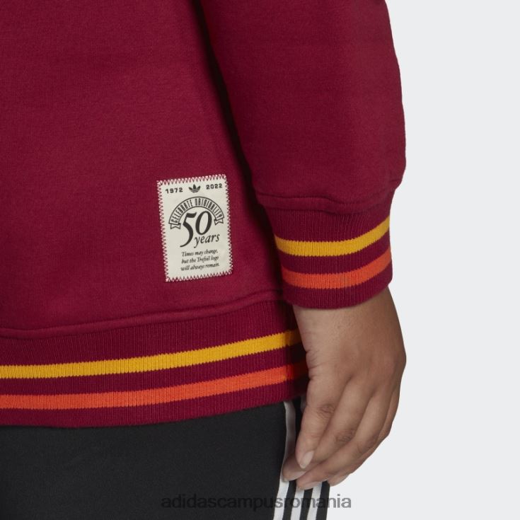adidas campus romania hanorac burgundy hot originals clasa 72 (plus mărime) femei Burgundia J266N223172