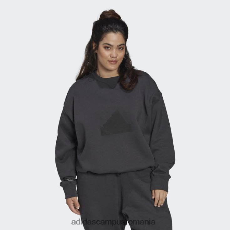 adidas campus romania hanorac carbon (plus marime) femei carbon J266N223099