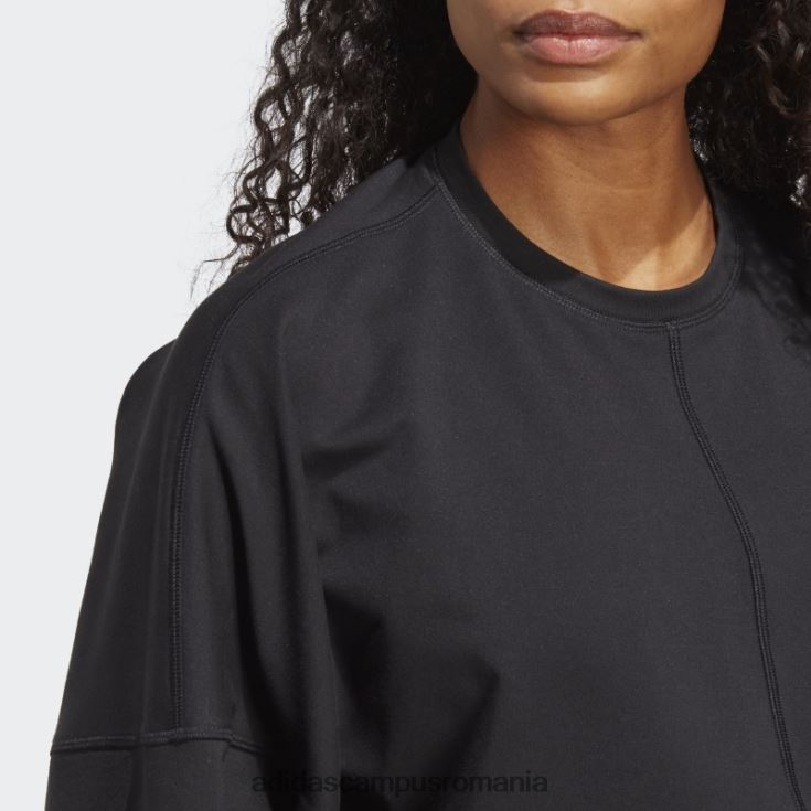 adidas campus romania hanorac crop negru yoga studio femei negru J266N223152