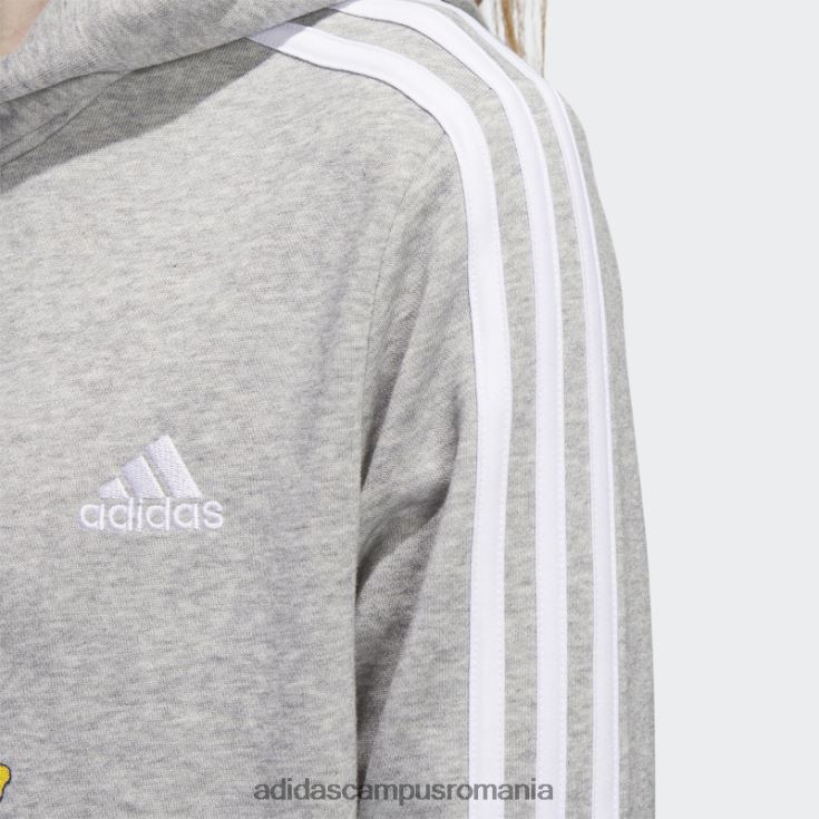 adidas campus romania hanorac cropped colombia gri femei gri/alb/soccr-cl6-s2d J266N223210