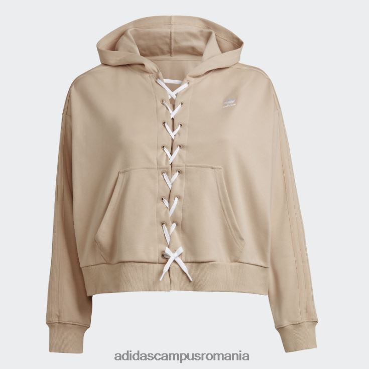 adidas campus romania hanorac cu dantelă bej întotdeauna original (plus mărime) adidas femei bej J266N223109