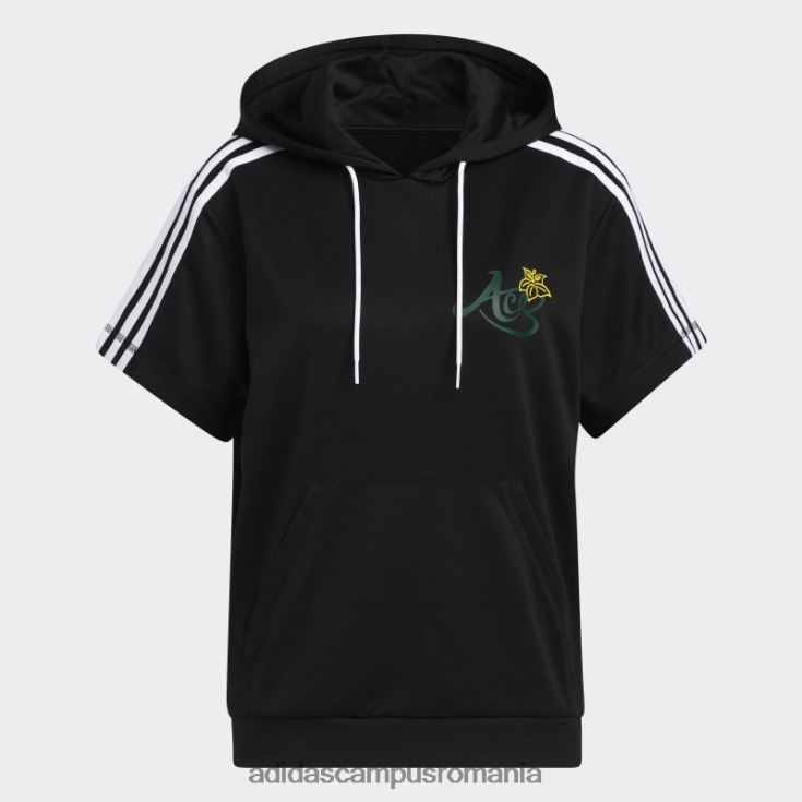 adidas campus romania hanorac cu mânecă scurtă candace parker negru femei negru J266N222490