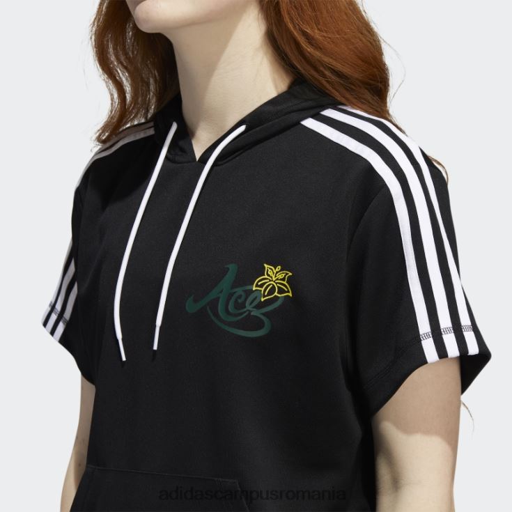 adidas campus romania hanorac cu mânecă scurtă candace parker negru femei negru J266N222490
