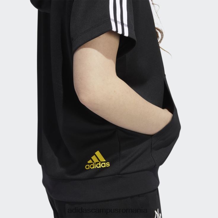 adidas campus romania hanorac cu mânecă scurtă candace parker negru femei negru J266N222490