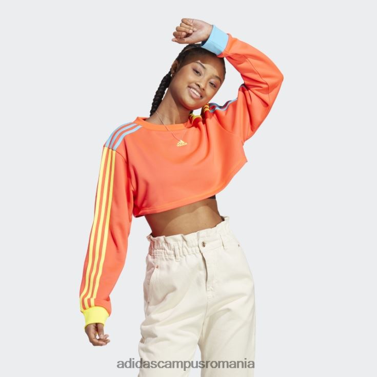 adidas campus romania hanorac decupat kidcore roșu femei roșu J266N223003