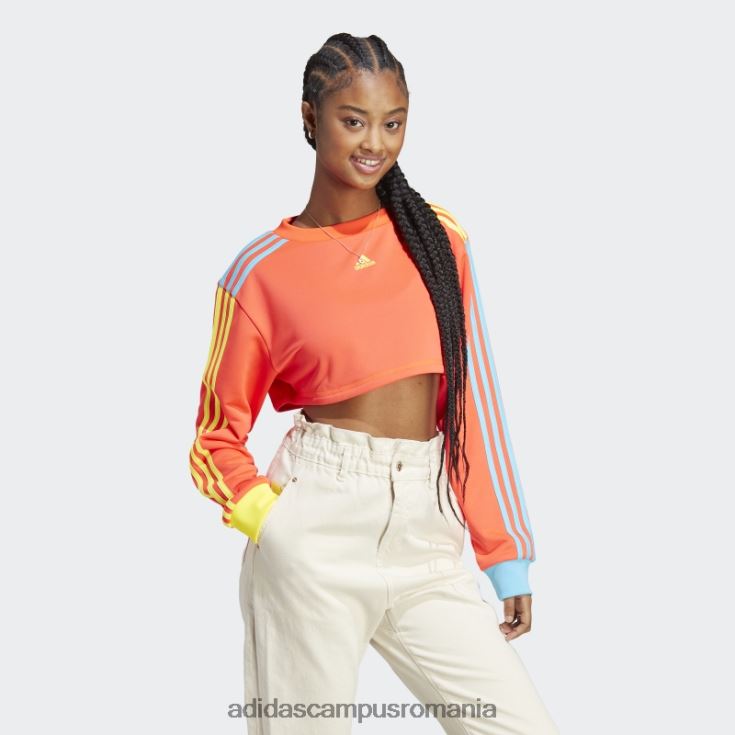 adidas campus romania hanorac decupat kidcore roșu femei roșu J266N223003