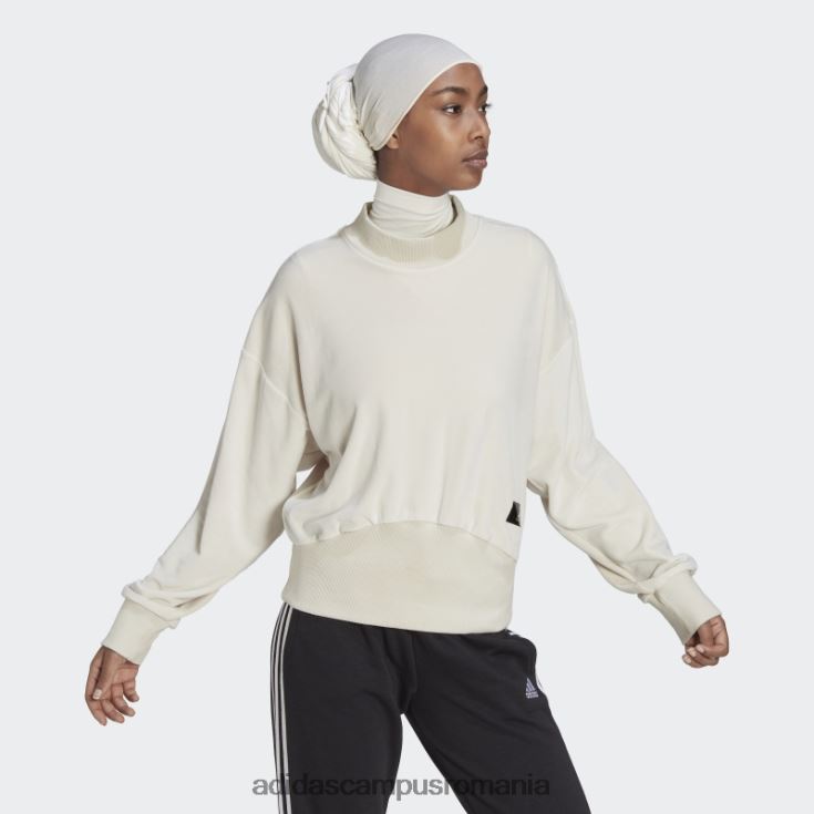 adidas campus romania hanorac din velur confortabil holidayz din aluminiu femei aluminiu J266N223171